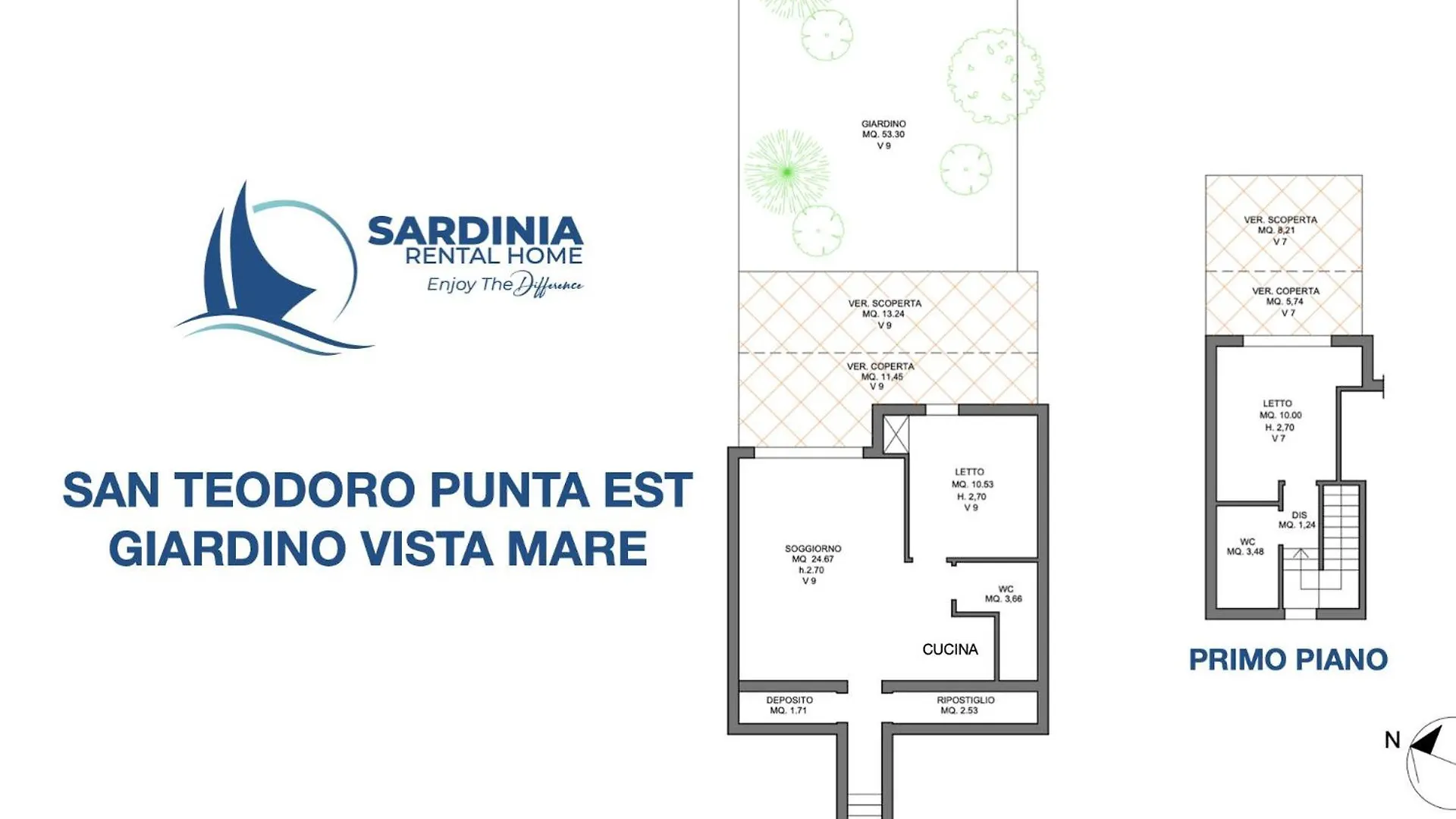 Appartamento SAN TEODORO PUNTA EST GIARDINO VISTA MARe Capo Coda Cavallo